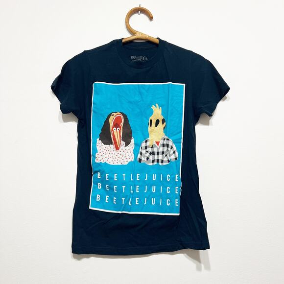 Warner Bros Other - Beetlejuice black t-shirt Size Small